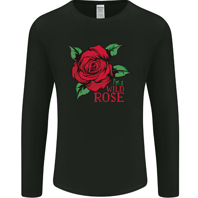 Im a Wild Rose Herren Langarmshirt