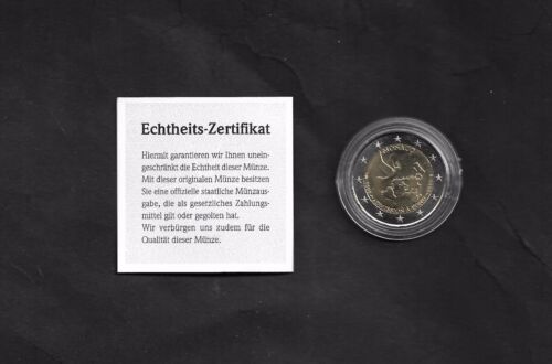 Moneta specjalna 2 € MONACO 2013, 20 lat ONZ, świeża bankowa, połysk stemplowy, bardzo rzadka  - Zdjęcie 1 z 1