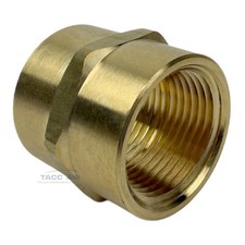 3/4" x 3/4" Female NPT Hex Coupling Pipe Fitting Brass Union Coupler