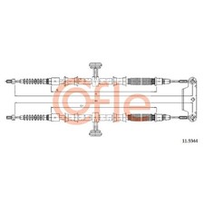 2x Handbremsseil hinten für Opel Vectra C Z02 id04896