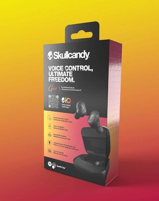 Skullcandy Grind True Wireless Bluetooth In-Ear Headphones (Black)
