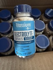 Vitassium SaltStick Electrolyte Capsules 100 Count 12 Bottles Sealed Exp. 2028