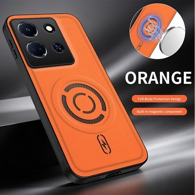 For Infinix Note 30, Luxury Hybrid Armor Case Wireless Charge Matte Back Cover 