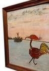MCM VTG Signed ROADRUNNER Painting Framed 21x27 ATOMIC AGE BOHO — photo 4