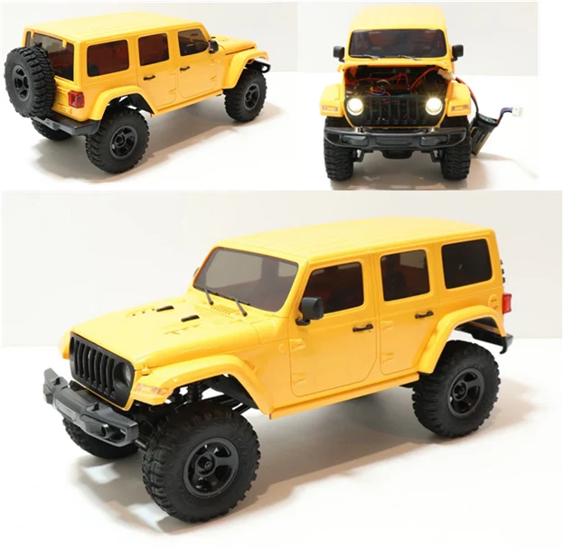 EAZYRC/ FMS 1/18 Arizona Jeep 4WD RTR RC Crawler/ Scaler Yellow 9G Servo - Image 2 of 4
