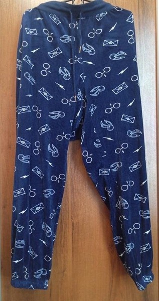 Women Harry Potter Velour Pants Navy XXL