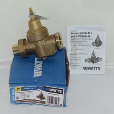 Watts LFN55BM1US Water Pressure Reducing Valve Lead Free 1 Inch