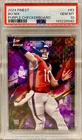 JERSEY NUMBER MATCH! 2024 Topps Finest Bo Nix #63 Purple 10/150! ROOKIE PSA 10!