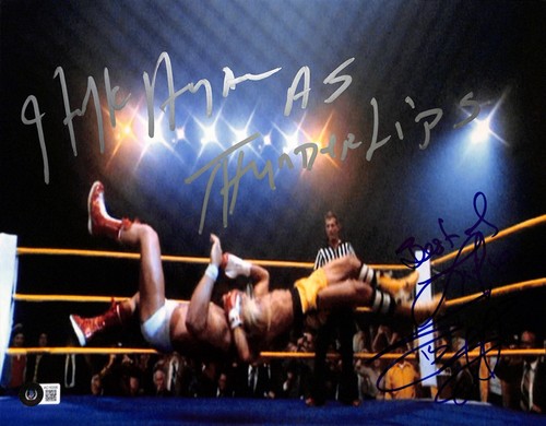 Sylvester Stallone & Hulk Hogan Signed Rocky III Photo 11x14 BECKETT LOA