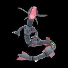 Shiny Rayquaza Plush Toy 12 Inch Soft Stuffed Cartoon Game Collectible Black