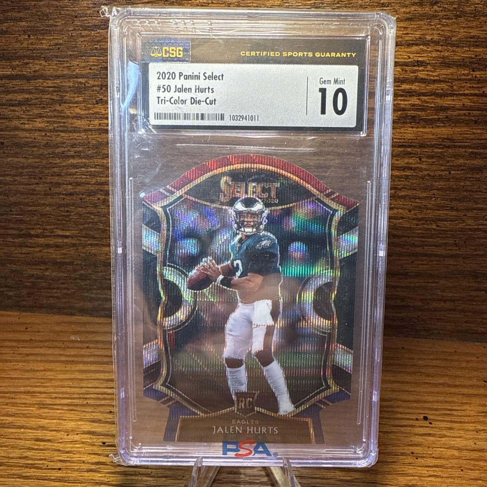 2020 Panini Select Premier Jalen Hurts Rookie #150 Tri-Color Prizm Die-Cut RC🔥