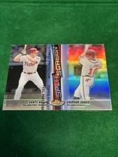 1999 Topps Finest - Split Screen Chipper Jones, Scott Rolen #SS8 Refractor Right