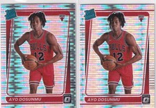 LOT (2) 2021-22 OPTIC PRIZMS PULSAR RC AYO DOSUNMU MINNESOTA TIMBERWOLVES - 402