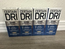 4 Pack Certain Dri Extra Strength Solid Clinical Antiperspirant Deodorant 1.7 oz