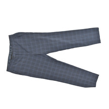 Michael Kors Men's Blue Plaid Dress Pants Regular Size 34x32 Polyester