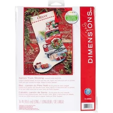 Dimensions Whimsical Counted Cross Stitch Kit Santa's Truck  Assorted Styles 