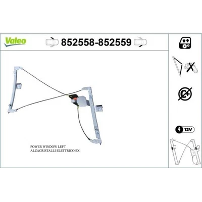 1x Lève-vitre VALEO 852558 convient pour VW - Photo 1/2