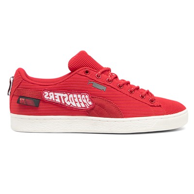 PUMA Scuderia Ferrari Clyde Garage Crews Lace Up  Mens Red Sneakers Casual Shoes