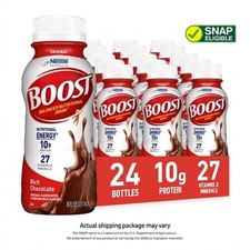Boost Original Nutritional Drink Rich Chocolate 10g Protein Pack24 - 8 Fl Oz