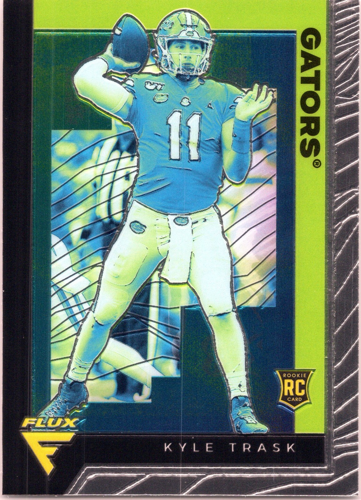Kyle Trask 2021 Panini Chronicles Flux Draft Picks #239 Silver Prizm (RC)