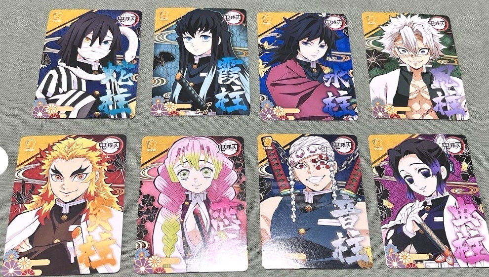 Tarjeta coleccionable de anime Demon Slayer Hashiras Kimetsu no Yaiba