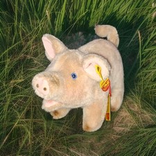 Vintage Steiff Plush Pig Piggy Tags West Germany Stuffed Animal Jolanthe 3810/17