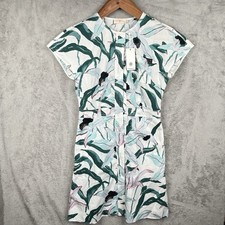 Tory Burch Printed Cotton Shirt Dress In Ivory Desert Bloom Size 6 $368.00 NWT