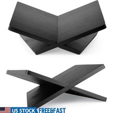 X-Shaped Wooden Book Holder Stand Reading Display Cookbook Bible Magazine New