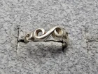 GRANDMA GRABE'S BEAUTIFUL VINTAGE 925 STERLING SILVER 1.47G OPEN BACK RING SZE 3
