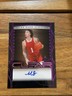 2022-23 Leaf Trinity Jalen Hood-Schifino #BA-JHS Black Purple Clear #/1 (AU, RC)