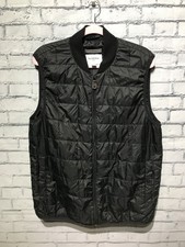 Goodfellow, Men L, Black Sleeveless Quilted Puffer Thin Vest Full-Zip
