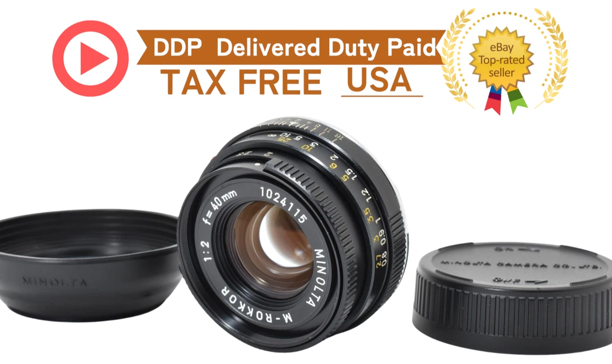 Minolta f/2 Camera Lenses 40mm Focal for sale | eBay