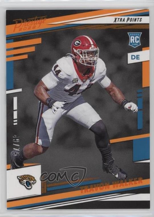 2022 Prestige Rookies Xtra Points Orange 49/75 Travon Walker #337 Rookie RC f1i