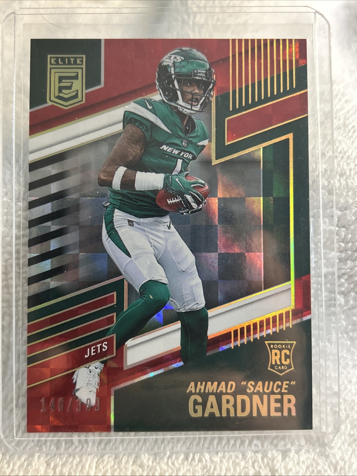 2022 Panini Donruss Elite - Rookies Ahmad Gardner #142 Red /399 (RC)