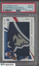2021 Panini Immaculate Rhamondre Stevenson RC Rookie Logo Patch 2/16 PSA 8