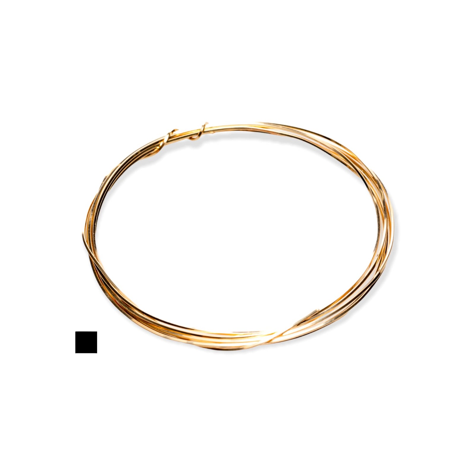 14/20 Yellow Gold Filled Wire 21 Ga Square Half Hard 5FT CRAFT WIRE
