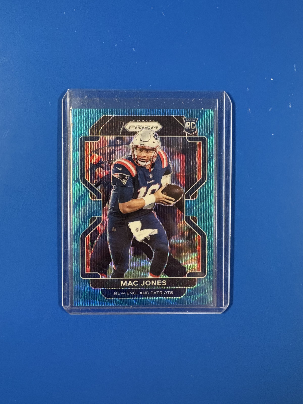 2021 Panini Prizm - Rookie Mac Jones #336 Blue Wave Prizm /199 (RC)