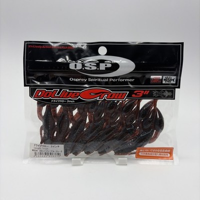 OSP Dolive Craw 3   7pk Green Pumpkin Blue Flake
