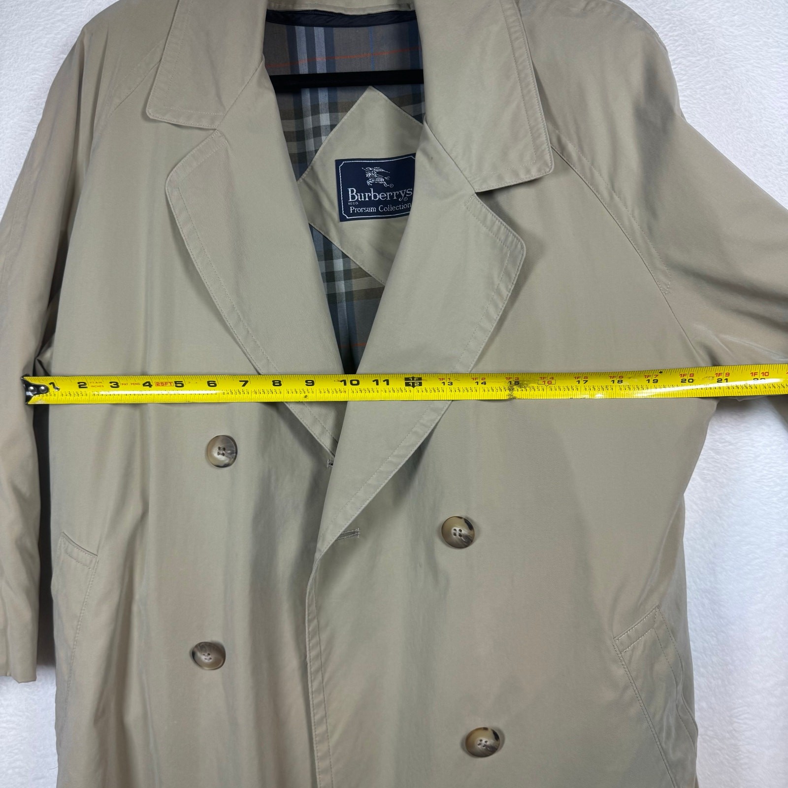 Burberrys Prorsum Collection Trench Coat w/Zip In Wool Insert Women’s Size 10P thumbnail 13