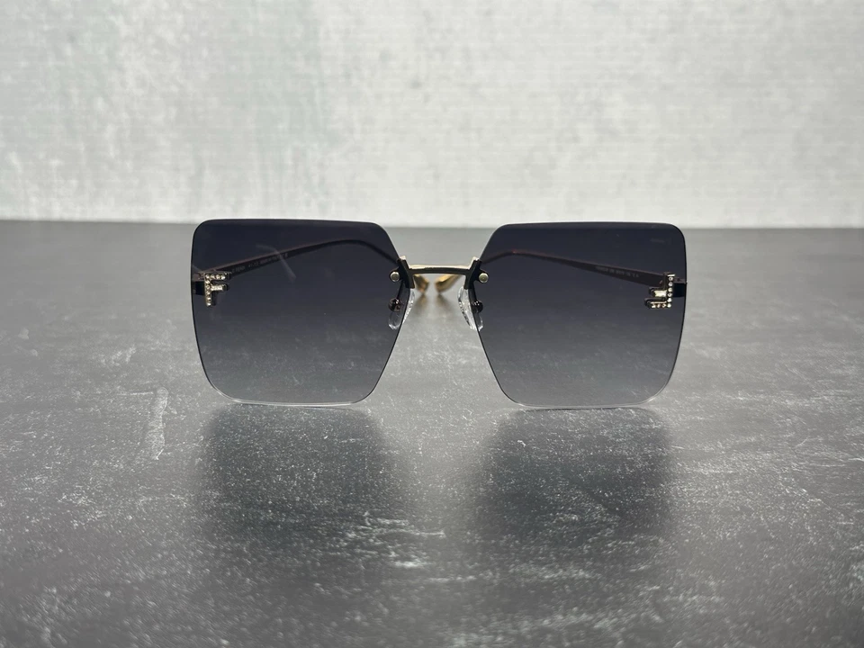 GAFAS DE SOL FENDI FIRST FE 4082US CUADRADAS 30B DORADAS con LENTE GRIS 4082! ¡SE ENVÍA HOY! Foto 2 de 4