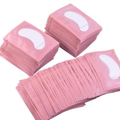 100 Paar Under Eye Gel Patches für Wimpernverlängerungen - fusselfreie Wimpernpads Sti