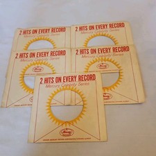 45 RPM 7" RECORD SLEEVES CO. SLEEVE 5 PACK SEE PHOTO Mercury Celebrity SLV396 