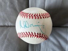AL DOWNING Signed Auto Official AL Baseball New York Yankees COA JSA #F18495