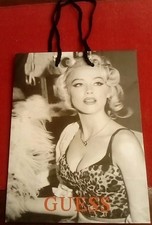 GUESS ORIGINALE / MARILYN MONROE BUSTA / BAG / SHOPPER DA COLLEZIONE CON MANICI
