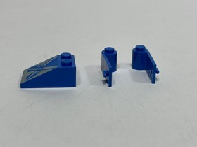 LEGO Star Wars 7131 Anakin's Podracer Printed Parts  Blue Doors Slope