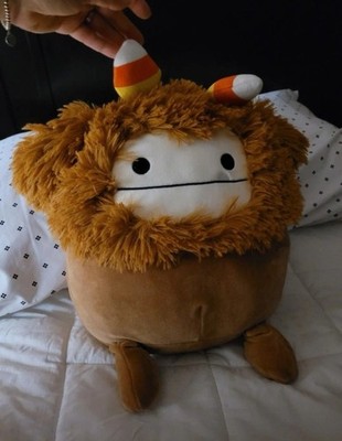 Squishmallow 12'' Benny The Bigfoot Candy Corn Headband Halloween 2022 NWT