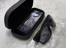 NEW REVO Espen RE1097-01 GY Polarized Sunglasses Matte Black Frame Black Lens