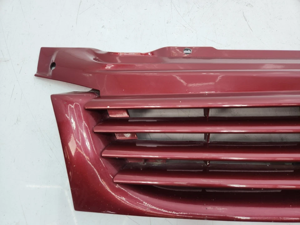 ✅ 97-03 OEM Volkswagen Eurovan GLS parachoques delantero superior central radiador rejilla rojo Foto 3 de 4