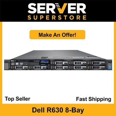 Dell Poweredge R630 2x E5-2650 V4=24 Cores H730P 128GB 3x 480GB SSD rails +bezel