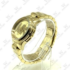 New Michael Kors MK5786 Women's 38mm Case Runway Gold-Tone Stainless Steel Watch
